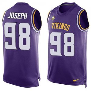 Jerseys Factory Cheap Nike Vikings #98 Linval Joseph Purple Team