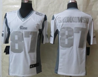 Jerseys Factory Cheap Nike Patriots #87 Rob Gronkowski White Men