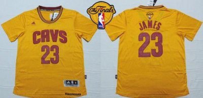Jerseys Factory Cheap Cavaliers #23 LeBron James Yellow Short Sl