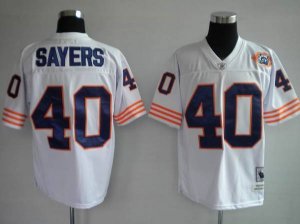 Jerseys Factory Cheap Mitchell & Ness Bears #40 Gale Sayers Whit