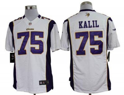 Jerseys Factory Cheap Nike Vikings #75 Matt Kalil White Men's St