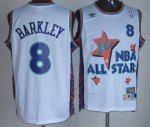 Jerseys Factory Cheap Suns #8 Charles Barkley White 1995 All Sta