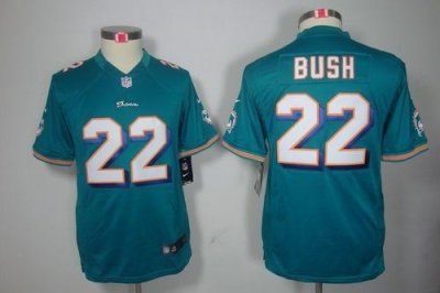 Jerseys Factory Cheap Nike Dolphins #22 Reggie Bush Aqua Green T