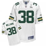 Jerseys Factory Cheap Packers #38 Tramon Williams White Super Bo