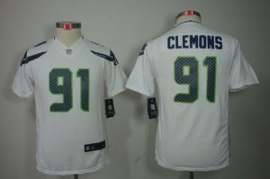 Jerseys Factory Cheap Nike Seahawks #91 Chris Clemons White Yout