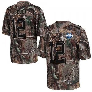 Jerseys Factory Cheap Nike Colts #12 Andrew Luck Camo Men's Embr