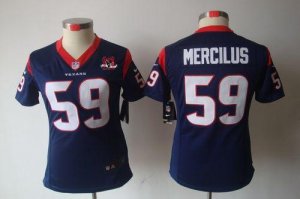 Jerseys Factory Cheap Nike Texans #59 Whitney Mercilus Navy Blue