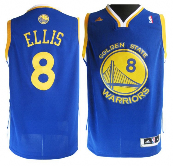 Jerseys Factory Cheap Warriors #8 Monta Ellis Blue Embroidered N - Click Image to Close