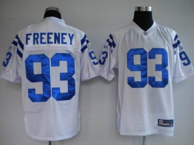Jerseys Factory Cheap Colts #93 Dwight Freeney White Stitched NF