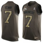 Jerseys Factory Cheap Nike Broncos #7 John Elway Green Men's Sti