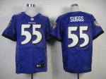 Jerseys Factory Cheap Nike Ravens #55 Terrell Suggs Purple Team