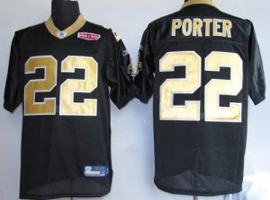 Jerseys Factory Cheap Saints #22 Tracy Porter Black With Super B