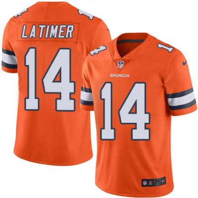 Jerseys Factory Cheap Nike Broncos #14 Cody Latimer Orange Men's