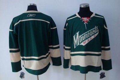 Jerseys Factory Cheap Wild Blank Embroidered Green NHL Jersey