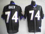 Jerseys Factory Cheap Ravens #74 Michael Oher Black Stitched NFL