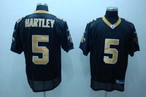 Jerseys Factory Cheap Saints #5 Garrett Hartley Black Stitched N