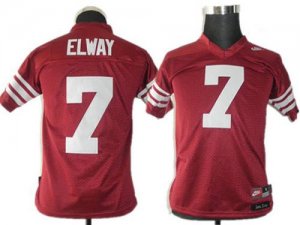 Jerseys Factory Cheap Cardinal #7 John Elway Red Embroidered You