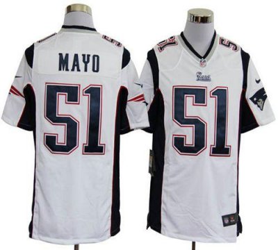 Jerseys Factory Cheap Nike Patriots #51 Jerod Mayo White Men's E