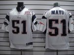 Jerseys Factory Cheap Patriots #51 Jerod Mayo White Stitched NFL