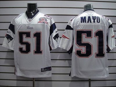 Jerseys Factory Cheap Patriots #51 Jerod Mayo White Stitched NFL