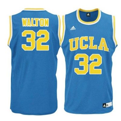 Jerseys Factory Cheap Bruins #32 Bill Walton Blue Basketball Emb
