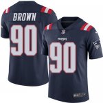 Jerseys Factory Cheap Nike Patriots #90 Malcom Brown Navy Blue M