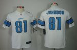 Jerseys Factory Cheap Nike Lions #81 Calvin Johnson White Youth