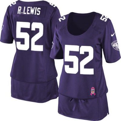 Jerseys Factory Cheap Nike Ravens #52 Ray Lewis Purple Team Colo