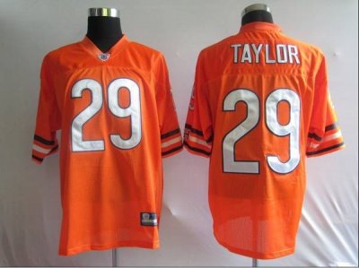 Jerseys Factory Cheap Bears #29 Chester Taylor Orange Stitched N