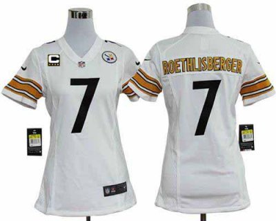 Jerseys Factory Cheap Nike Steelers #7 Ben Roethlisberger White