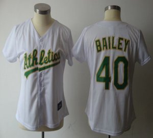 Jerseys Factory Cheap Athletics #40 Bailey White Women's Fashion