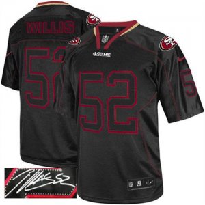 Jerseys Factory Cheap Nike 49ers #52 Patrick Willis Lights Out B
