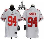 Jerseys Factory Cheap Nike 49ers #94 Justin Smith White Youth Su