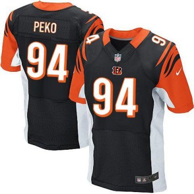 Jerseys Factory Cheap Nike Bengals #94 Domata Peko Black Team Co