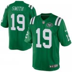 Jerseys Factory Cheap Nike Jets #19 Devin Smith Green Men's Stit