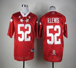 Jerseys Factory Cheap Ravens #52 Ray Lewis Red 2012 Pro Bowl Sti