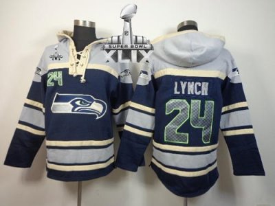 Jerseys Factory Cheap Nike Seahawks #24 Marshawn Lynch Navy Blue