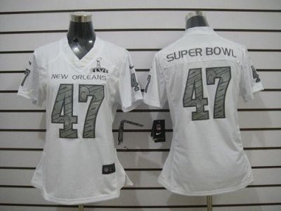 Jerseys Factory Cheap Nike New Orleans White Super Bowl XLVII Wo