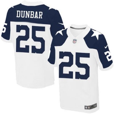 Jerseys Factory Cheap Nike Cowboys #25 Lance Dunbar White Thanks