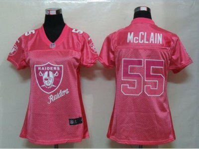 Jerseys Factory Cheap Nike Raiders #55 Rolando McClain Pink Wome