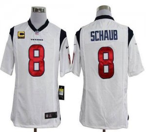 Jerseys Factory Cheap Nike Texans #8 Matt Schaub White With C Pa