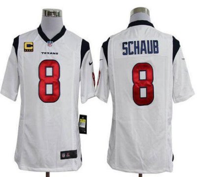 Jerseys Factory Cheap Nike Texans #8 Matt Schaub White With C Pa