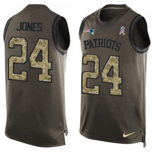 Jerseys Factory Cheap Nike Patriots #24 Cyrus Jones Green Men's