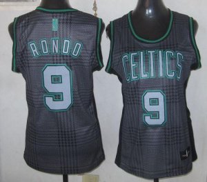 Jerseys Factory Cheap Celtics #9 Rajon Rondo Black Women's Rhyth
