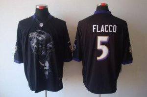 Jerseys Factory Cheap Nike Ravens #5 Joe Flacco Black Alternate
