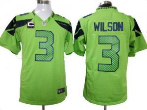 Jerseys Factory Cheap Nike Seahawks #3 Russell Wilson Green Alte
