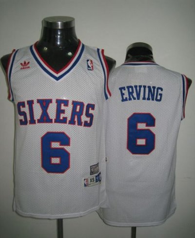 Jerseys Factory Cheap Throwback 76ers #6 Julius Erving Stitched
