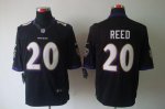 Jerseys Factory Cheap Nike Ravens #20 Ed Reed Black Alternate Me
