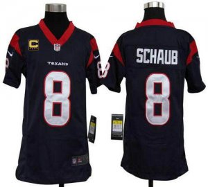 Jerseys Factory Cheap Nike Texans #8 Matt Schaub Navy Blue Team