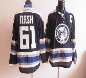 Jerseys Factory Cheap Blue Jackets #61 Rick Nash Blue Third Embr